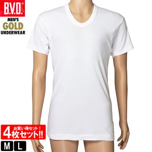 BVD GOLD U񔼑Vc 4Zbg M L Ci[Vc n U Vc 100 Y UlbN Vc Ci[   A_[EFA G014 Rbg S[h