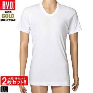 BVD GOLD U񔼑Vc 2Zbg LL Ci[Vc n U Vc 100 Y UlbN Vc Ci[   A_[EFA G014 Rbg S[h