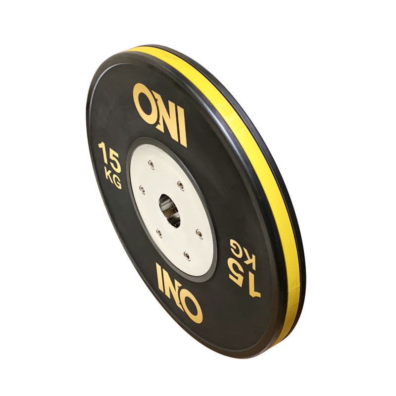 ONI バンパープレート 15kg 2枚1セット 高精度 高耐久 IWF規格仕様 オリンピックシャフト仕様 | フィットネスメイト