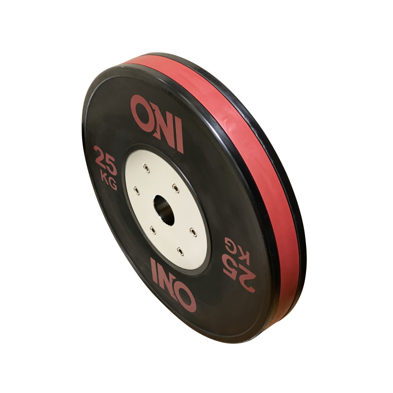 ONI バンパープレート 25kg 2枚1セット 高精度 高耐久 IWF規格仕様 オリンピックシャフト仕様 | フィットネスメイト