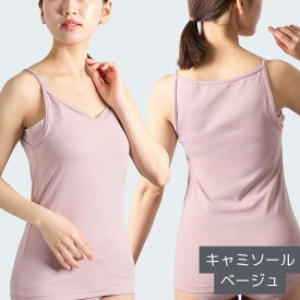 【8/13~ お盆休みSALE開催中!】 背中 汗 キャミソール 日本製 テイジン 夏 汗取りパッド付き 汗対策 ハイバック 吸汗速乾 抗菌防臭 弱酸性変換生地 肌にやさしい夏用インナー プレゼント 送料無料 itoomof いとおもふ S M L ベージュ ブラック