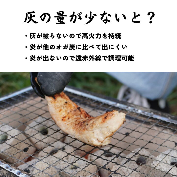 楽天市場】国産オガ炭 鳥取県産 ニシキ備長炭 二級 職人専用炭 無煙 