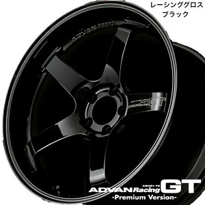 ADVAN Racing GT -Premium Version- 19×10.5J 5H(M14) / PCD114.3 +15  RIM / EXT  BORE / CAP 73φ/73φ レーシンググロスブラック(GBP)【V2857】