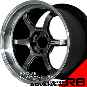 ADVAN Racing R6 18x8.5J 5H/100 +45 マシニング&レーシングハイパーブラック