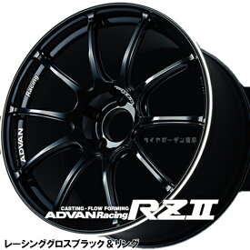 ADVAN Racing 【RZ2】15x7.0J　4H/100　+30　レ-シンググロスブラック&リング