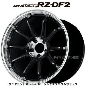 ADVAN Racing RZ-DF2�@19x8.5J 5H(M14)/ 114.3 +37 �@�_�C�������h�J�b�g�����[�V���O�`�^�j�E���u���b�N[DRTB]�@�{�A/�L���b�v�a�@��73�@face/C-2