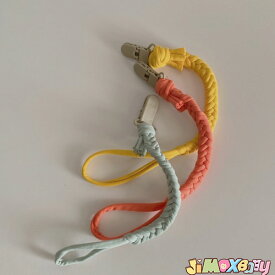 ★jimaxbaby福袋5点3680円★【即納】メール便送料無料　おしゃぶりホルダー 　紐　布　カラフル　欧米風　シンプル　 シリコン ストラップ　おしゃぶり クリップ ホルダー おしゃれ ストラップ 布　 出産祝い ベビーギフト 新生児 赤ちゃん