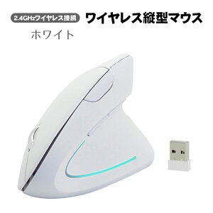 ワイヤレス 縦型マウス エルゴノミックマウス 人間工学設計 2.4GHz無線接続 静音 DPI調整可能 800 1200 1600 垂直式マウス 乾電池式 多ボタンマウス 疲れにくい 腱鞘炎防止 USBレシーバー ワイヤレ