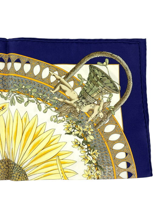 楽天市場】HERMES エルメス スカーフ カレ45 AMOURS アモーレ ひまわり 