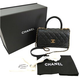 CHANEL シャネル マトラッセ ココマーク キャビアスキン 2WAY ハンドバッグ チェーンショルダーバッグ ブラック A92990 管理番号：10070