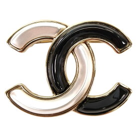 CHANEL シャネル ココマーク ブローチ ブラック×ホワイト 管理番号：10745