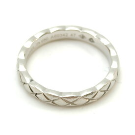 CHAENL シャネル ココクラッシュ リング 指輪 名前入り シルバー 7号 #47 管理番号：11038