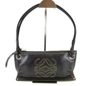 LOEWE ���G�x �A�i�O���� ���U�[ �X�e�b�` �n���h�o�b�O �����V�����_�[ �u���b�N �Ǘ��ԍ��F10421
