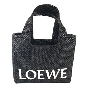 LOEWE ���G�x FONT TOTE �X���[�� 2Way �g�[�g�o�b�O �V�����_�[�o�b�O ���t�B�A �u���b�N �Ǘ��ԍ��F10821
