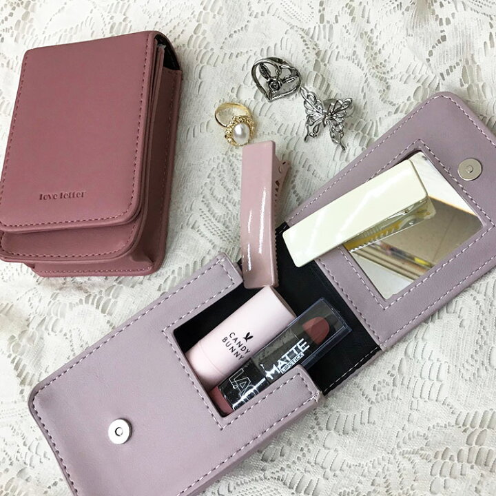 楽天市場 4 290円以上送料無料 サンキューマート公式 Retro Girly ミラー付きマルチケース サンキューマート Web Shop
