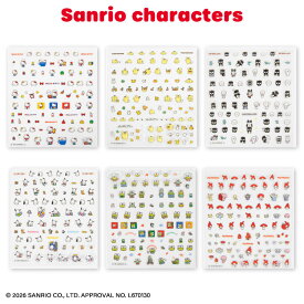 【予約商品 9月上旬発送予定】サンリオキャラクターズ レトロデザイン ネイルパーツシール サンキューマート公式