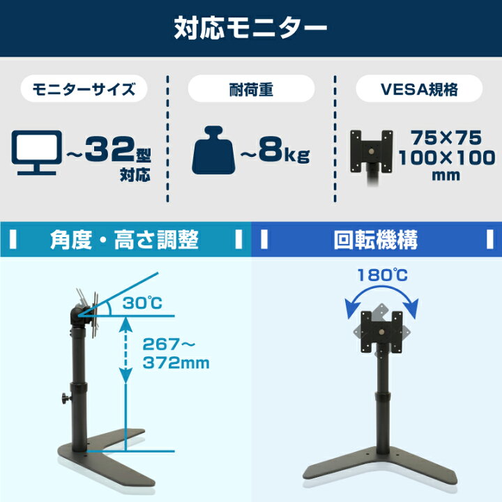 楽天市場】モニター アーム スタンド 大型 ディスプレイ テレワーク 32 