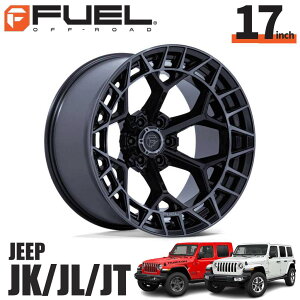 FUEL OFFROAD17インチアルミホイール 1本FC873 CHARGER チャージャー グロスブラック / ブラッシュドダークティント17×9J 5H 127 +1 CB71.5ジープ JK/JLラングラー・JTグラディエーターオーバーフェンダー