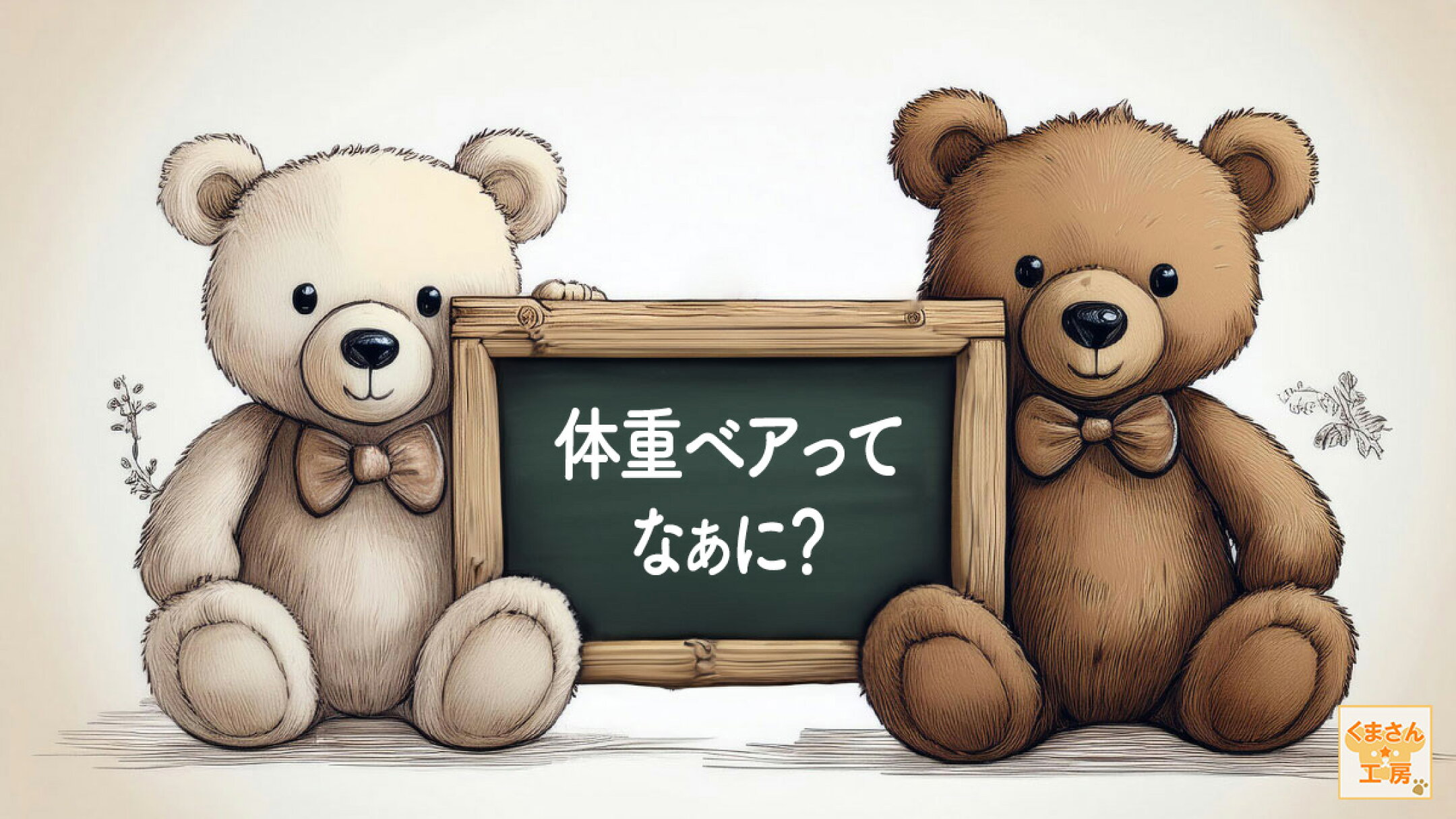体重ベアとは、**赤ちゃんが生まれたときの体重をそのまま再現した「テディベア（くまのぬいぐるみ）」🐻✨**のことです。  「ウェイトベア」や「ウエイトドール」と呼ばれることもあり、抱っこすると“あ