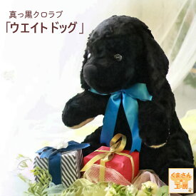 ウェイトドッグ [ ウエイトパピー（クロラブ） ] 名入れ刺繍つき ラブラドール 子犬 黒ラブ ブラック ラブラトリー レトリバー 体重 ウエイト ドッグ 犬 ドール ぬいぐるみ 体重ドッグ 名入れ ギフト