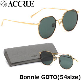 アクル ACCRUE サングラス Bonnie GDTO 54サイズ ACCRUE アクル accrue ボニー bonnie サングラス フラットレンズ ボストンシェイプ トータス メンズ レディース