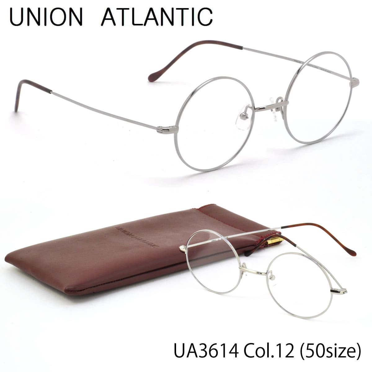 ユニオンアトランティック UNION ATLANTIC メガネ UA3614 12 50サイズ 日本製 丸メガネ AMIPARIS UNIONATLANTIC メンズ レディース
