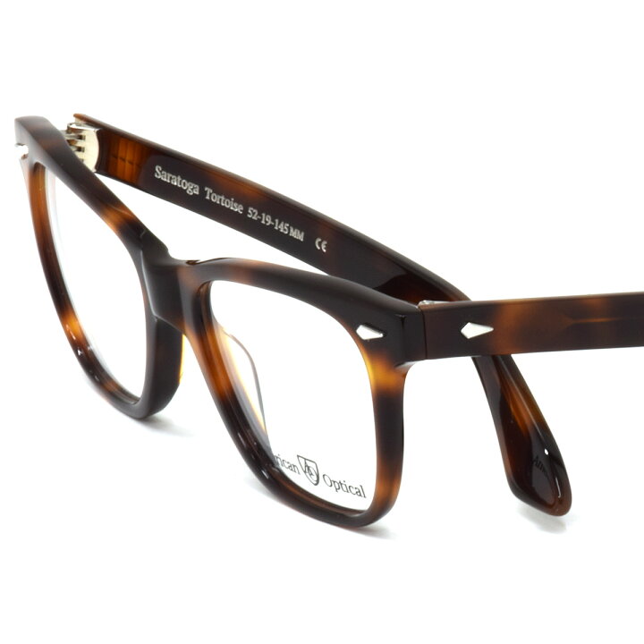 楽天市場】アメリカンオプティカル Saratoga-F C1 Tortoise 52 メガネ  