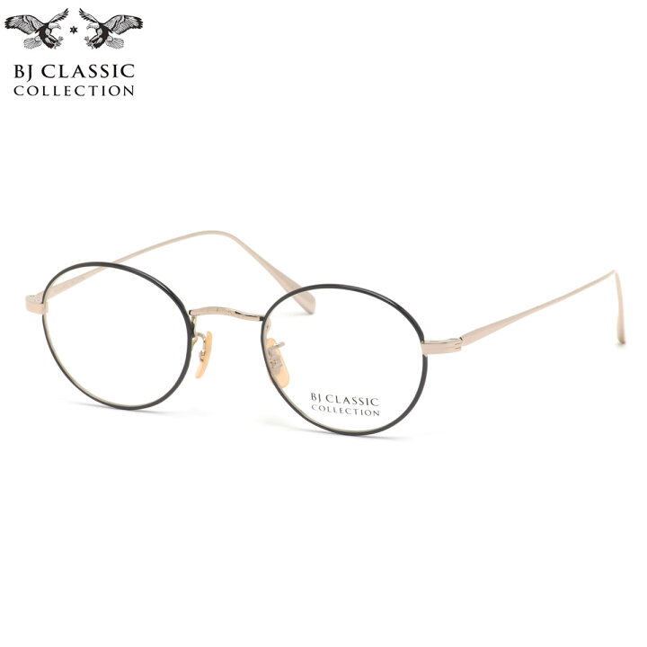 BJ CLASSIC COLLECTION◇メガネ/--/チタン/GLD/CLR/メンズ/PREM-118S  