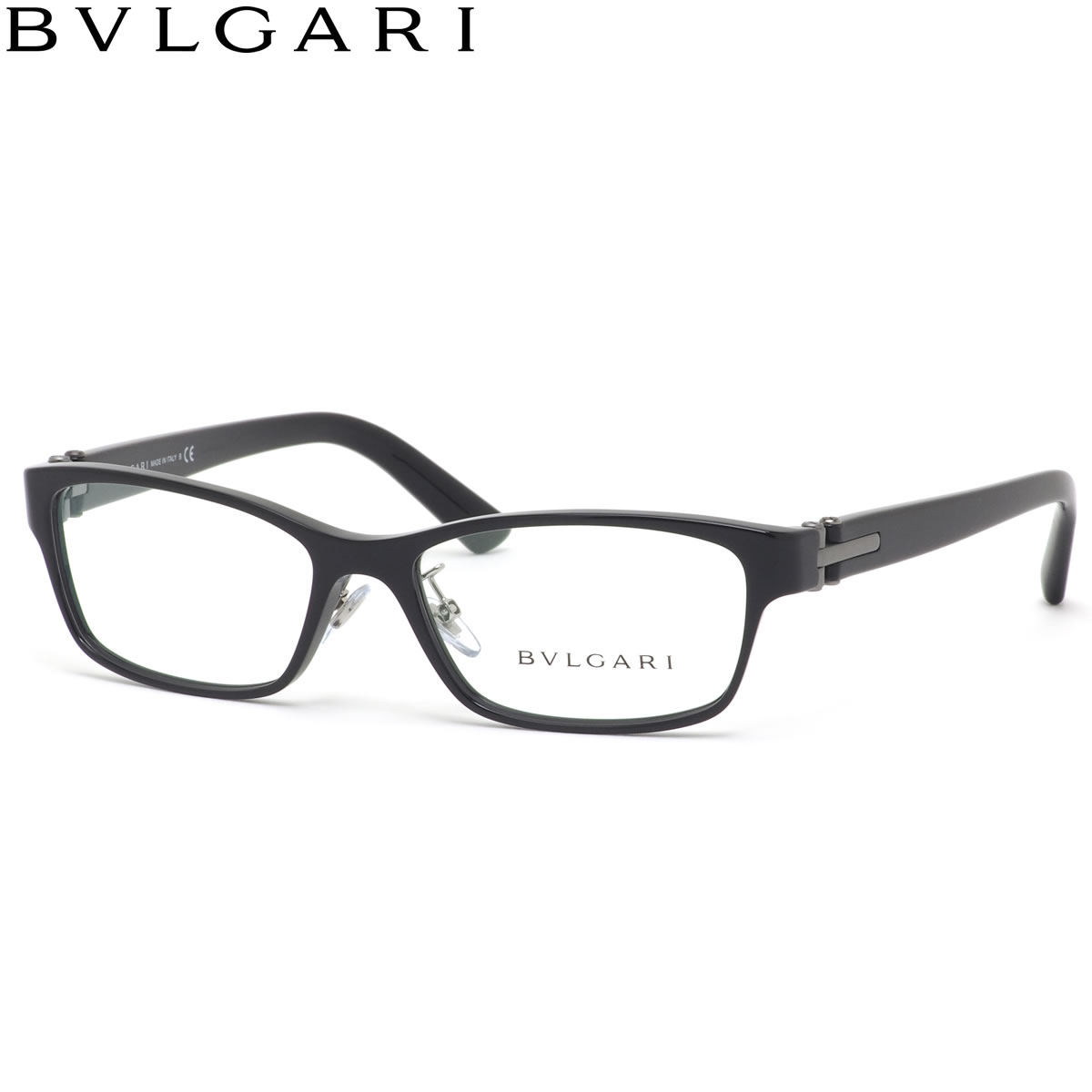 ブルガリ メガネ レディース メンズ 黒縁 黒ぶち ITALY IN MADE イタリア製 ディアゴノ DIAGONO BVLGARI 54 501 BV3043D 眼鏡