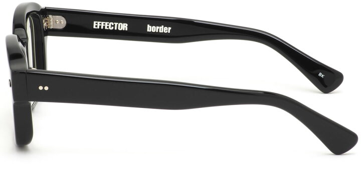 楽天市場】エフェクター border BK 50サイズ メガネ UVカット仕様伊達 