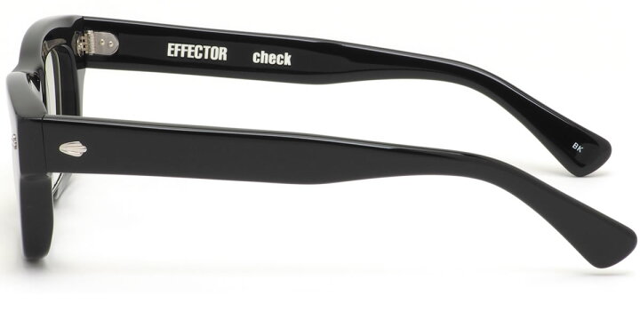 楽天市場】エフェクター check BK 48サイズ メガネ UVカット仕様伊達  