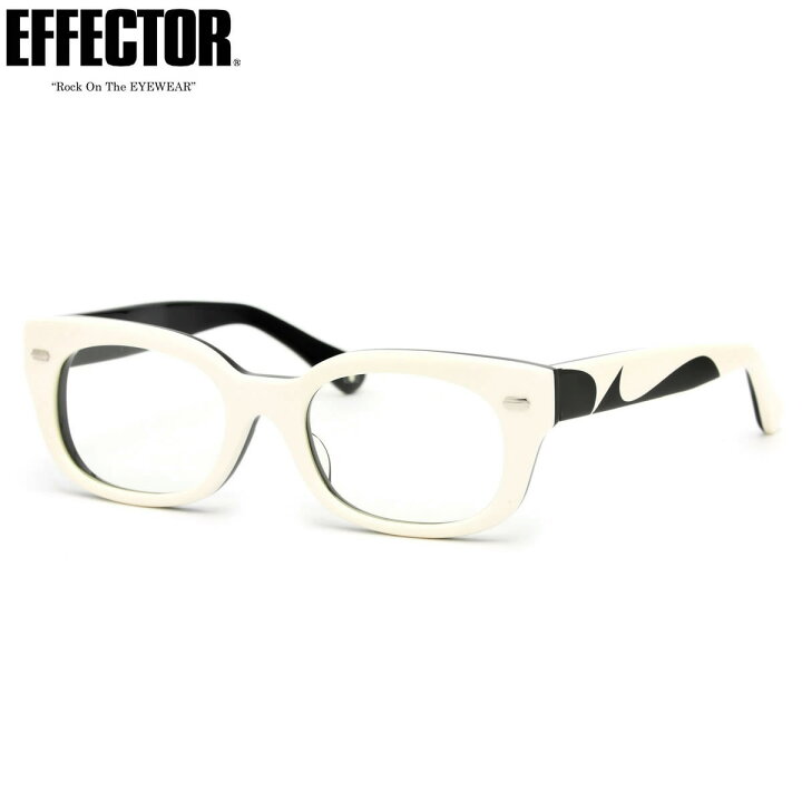 楽天市場】エフェクター fuzz WH/BK 52サイズ メガネ UVカット仕様伊達  