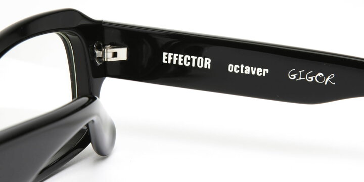 楽天市場】エフェクター GIGOR BK 55サイズ メガネ UVカット仕様伊達  