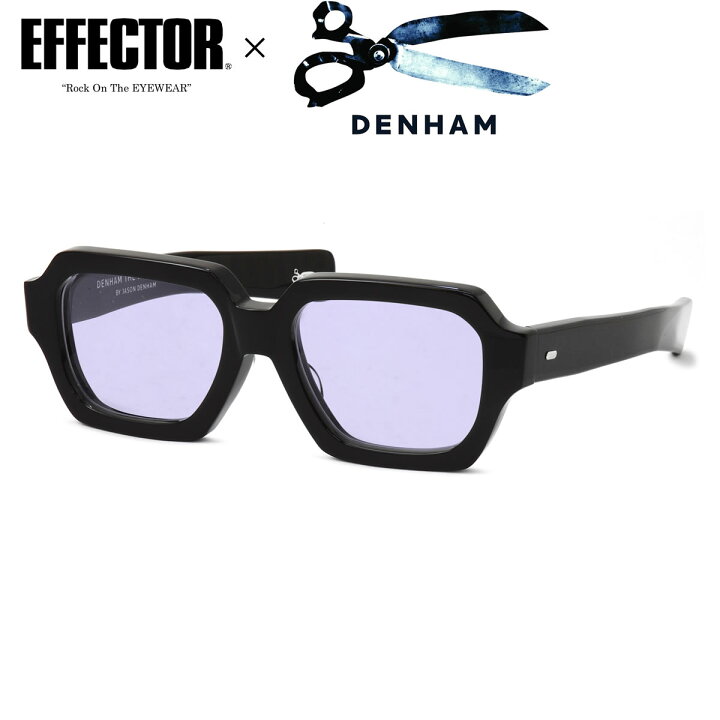 楽天市場】エフェクター DENHAM 2 BK 53サイズ クリア サングラス 
