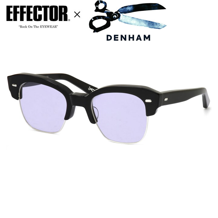 楽天市場】エフェクター メガネ DENHAM 3 BK 52サイズ クリア 