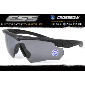 ESS 偏光サングラス クロスボウ ポラライズド ONE 740-0494 CROSSBOW POLARIZED ONE 偏光レンズ クロスボー 防弾 サバゲー ミリタリー アメリカ海軍 ネイビーシールズ 海兵隊 採用