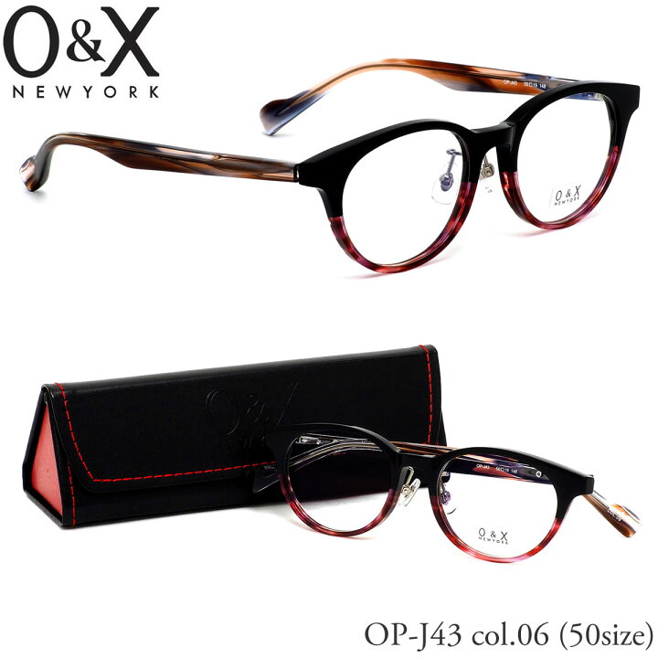 楽天市場】オーアンドエックス O&X メガネ OP J43 06 50サイズ 日本製 