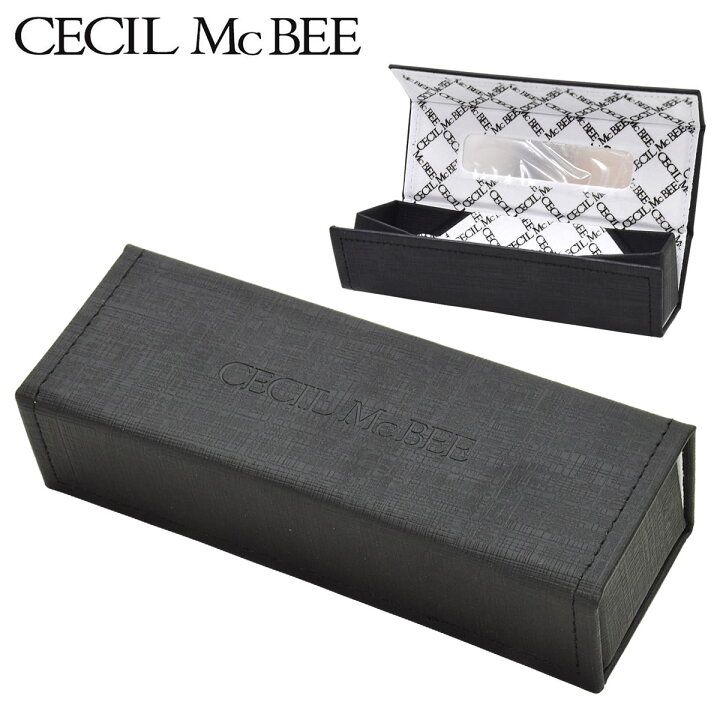 楽天市場 メール便 1個まで セシルマクビー メガネケース Cecil Mcbee 折りたたみ モノグラム ミラー付き ロゴ入り Acc メガネ サングラスのthat S