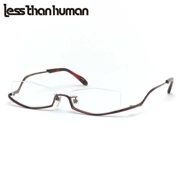 楽天市場】レスザンヒューマン po6po10 2101RD 55 メガネ Less than  