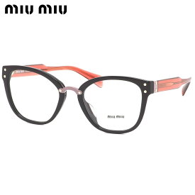 ミュウミュウ MIUMIU メガネ MU04QVA DHO1O1 52サイズ ウエリントン クリアカラー スタッズ 鋲 ミュウミュウ MIUMIU レディース