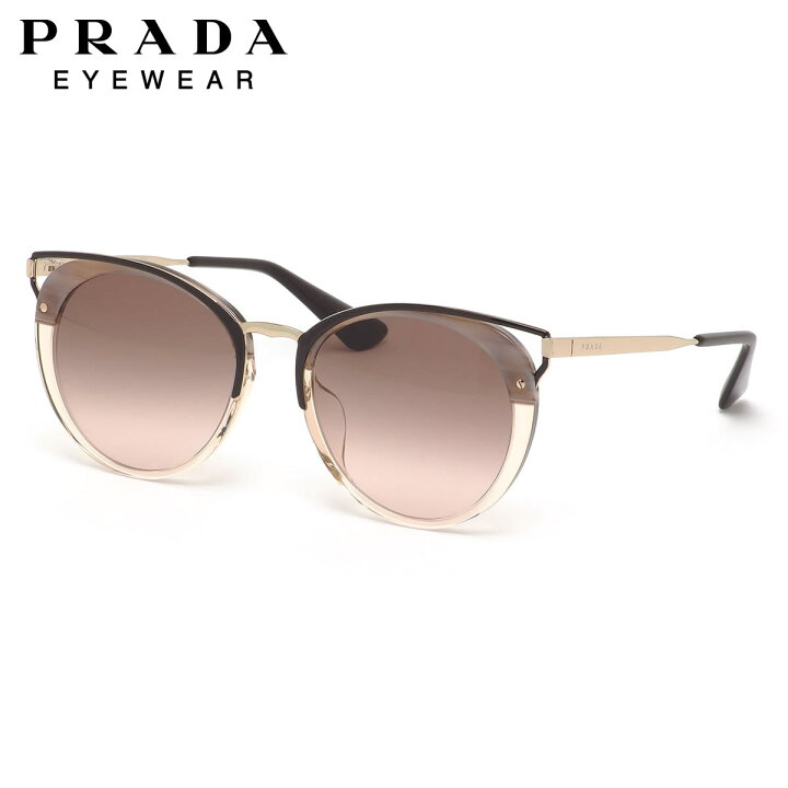 楽天市場 プラダ Pr66tsf Lmn0a6 54サイズ サングラス Prada キャッツアイ ラウンド コンビネーション モード フェミニン メンズ レディース メガネ サングラスのthat S