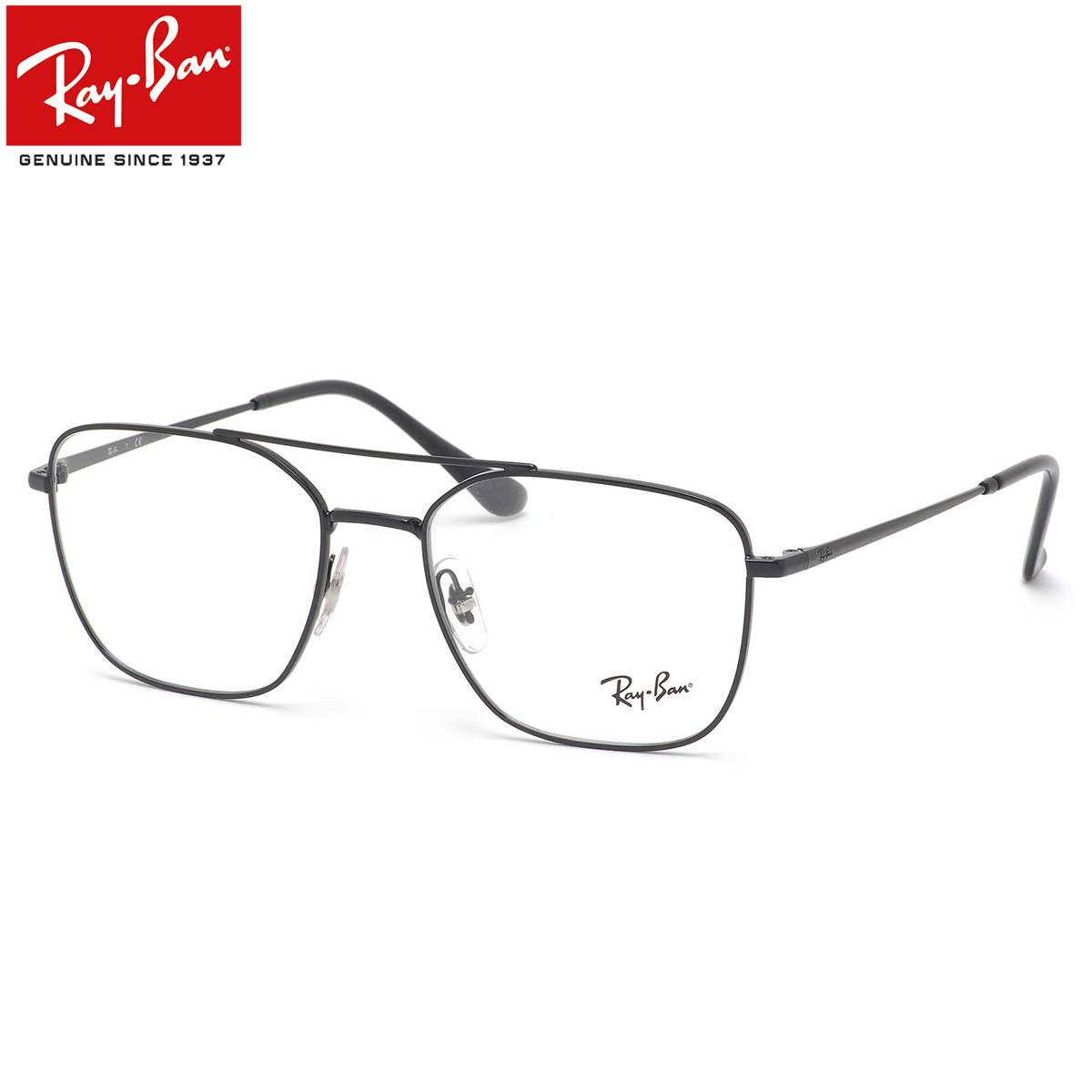 レイバン Ray-Ban レディース メンズ 度数付き対応 RayBan ダブルブリッジ ツーブリッジ スクエア レイバン純正レンズ対応 2509 RX6450 メガネ 眼鏡