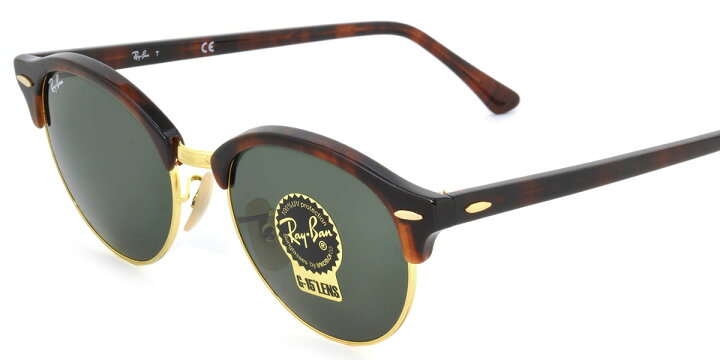 楽天市場】レイバン サングラス クラブラウンド Ray-Ban RB4246 990 51 