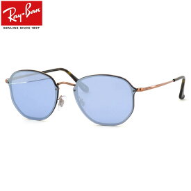 レイバン サングラス Ray-Ban RB3579N 90351U 58サイズ BLAZE ブレイズ レディースモデル RayBan BLAZE HEXAGONAL ヘキサゴナル FLASH LENSES フラットレンズ べっ甲 べっこう ミラー ツーポイント