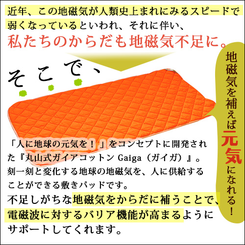 丸山式ガイアコットン gaiga(ガイガ) シングルサイズ 100×200cm | トータルヘルスデザイン