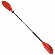『全長222cm』3段階の角度調整が可能 カヤック パドル 『赤/レッド』ボート ゴムボート カヌー アルミ製 …