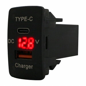 tBbg Fit GE6-9 H19.10`H25.9 LEDFbh dv USB Type-C ^CvC |[g QC3.0 [d 12V  XCb`z[Jo[