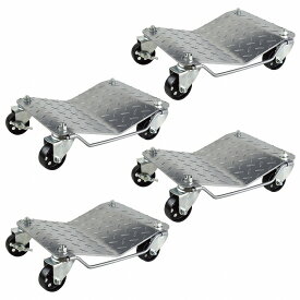 『鉄輪』 積載荷重1100kg 1t 頑丈 4台 タイヤドーリー カー ホイール ドーリー 故障 修理 整備 不動車 移動 工具 4個 セット