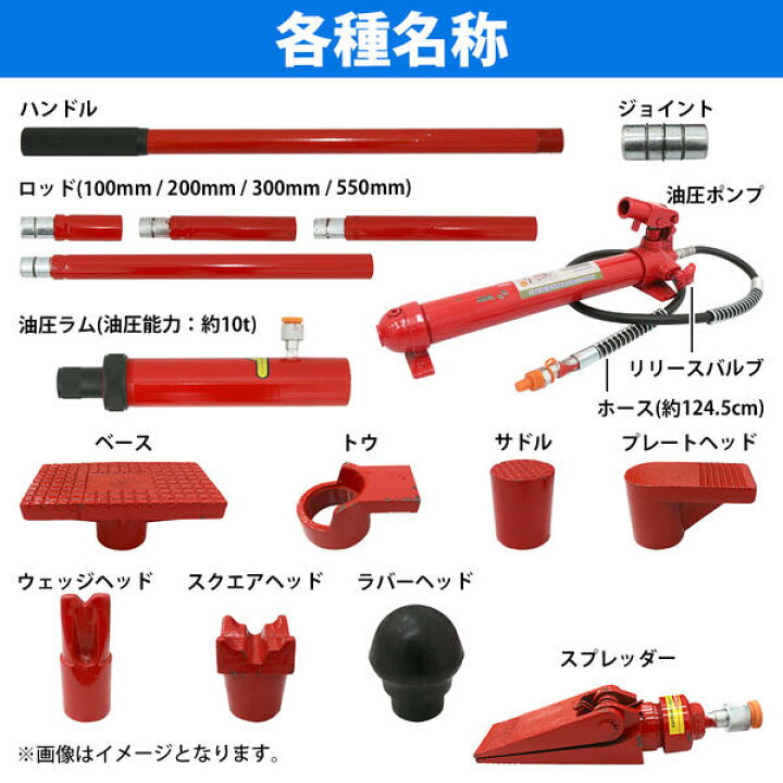 楽天市場】10t 10トン ロングラムジャッキ ポートパワー 油圧 ジャッキ 