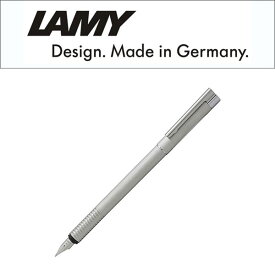 【LAMY】ラミー Logo ロゴステンレス 万年筆 両用式 ペン先EF～B ステンレス シルバー L06 【メール便可能】【メール便の場合商品ボックス付属なし】